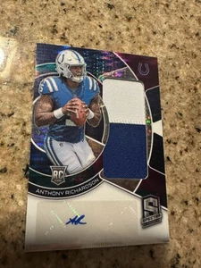 Indianapolis Colts Card Lot ++ Anthony Richardson Spectra Rookie Patch Auto RC - Picture 1 of 24