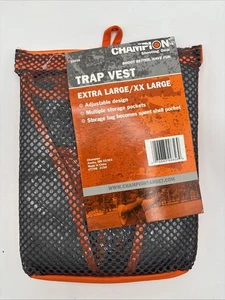 NEU Champion Shooting Trap Weste Gr. Erwachsene XL/XXL orange/grau - Bild 1 von 3