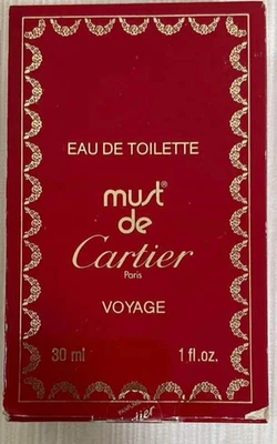 Винтажная туалетная вода спрей Must de Cartier 1,0 жидкой унции 30 мл более 20 лет назад НОВАЯ - Изображение 1 из 2