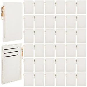 50 Stück Geldbörse Großpackung Herren Schmal Minimalistisch Leder Portemonnaie für Lasergravur Auto... - Bild 1 von 7