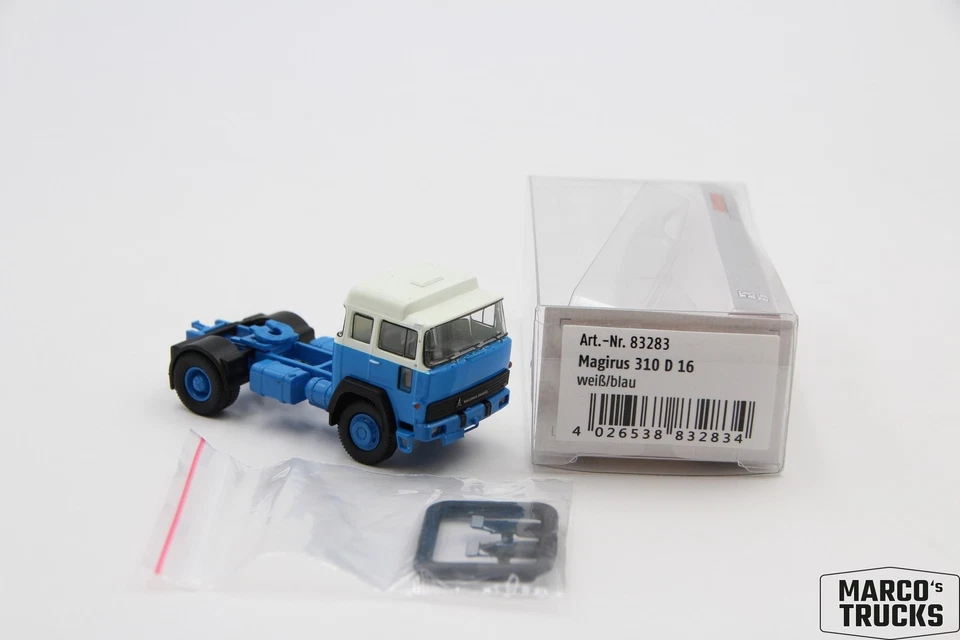 Brekina Magirus 310D 16 blue/white No. 83283 1:87 /BRN471  - Image 1 of 1