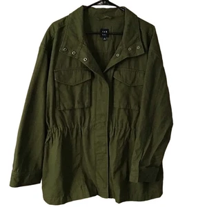 GAP grüne Militär Utility Jacke Reißverschluss vorne, Kordelzug Taille Extra Large - Bild 1 von 8