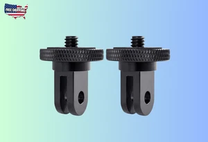 Adattatore treppiede GoPro in metallo 2 pezzi 1/4-20 vite per action cam - Foto 1 di 7