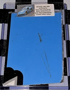 MICHAEL WALTRIP RACE USED COMPOSITE 2022 NASHVILLE SRX CAMPING WORLD SERIES MW07 - Bild 1 von 1
