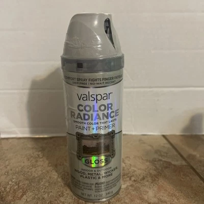 Valspar Color Radiance 光泽喷漆底漆 Hazy Stratus 84507 灰色 *有缺陷* — 第 1/4 张图片