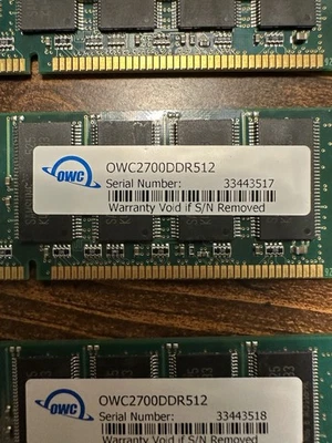 Memoria de escritorio 1,5 GB DDR (3X 500 MB) RAM PC2700U Foto 1 de 4