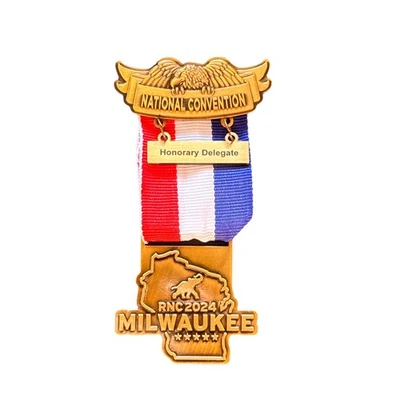 2024 Republican National Convention Donald Trump Honorary Delegate Badge Box - Image 1 of 4