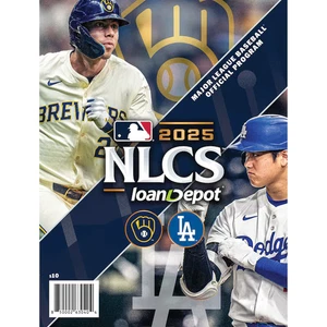 2025 MLB OFFICIAL GAME NLCS PROGRAM Los Angeles Dodgers Milwaukee Brewers Nation - Picture 1 of 1