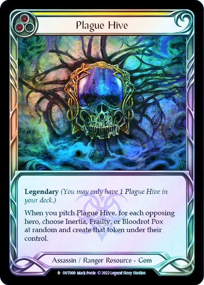 FAB COLD FOIL Plague Hive - Tarjeta Outsiders # 000 Foto 1 de 1
