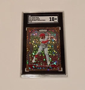 Bryce Harper, 2021 Panini Prizm #187 (Bronze Donut Circles 31/40) SGC 10, POP:1 - Bild 1 von 2