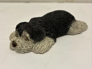 Vintage/Gebraucht*3,5" Sandicast Lil' Snoozer Schwarz/Grau Schlafschnauzer - Bild 1 von 6