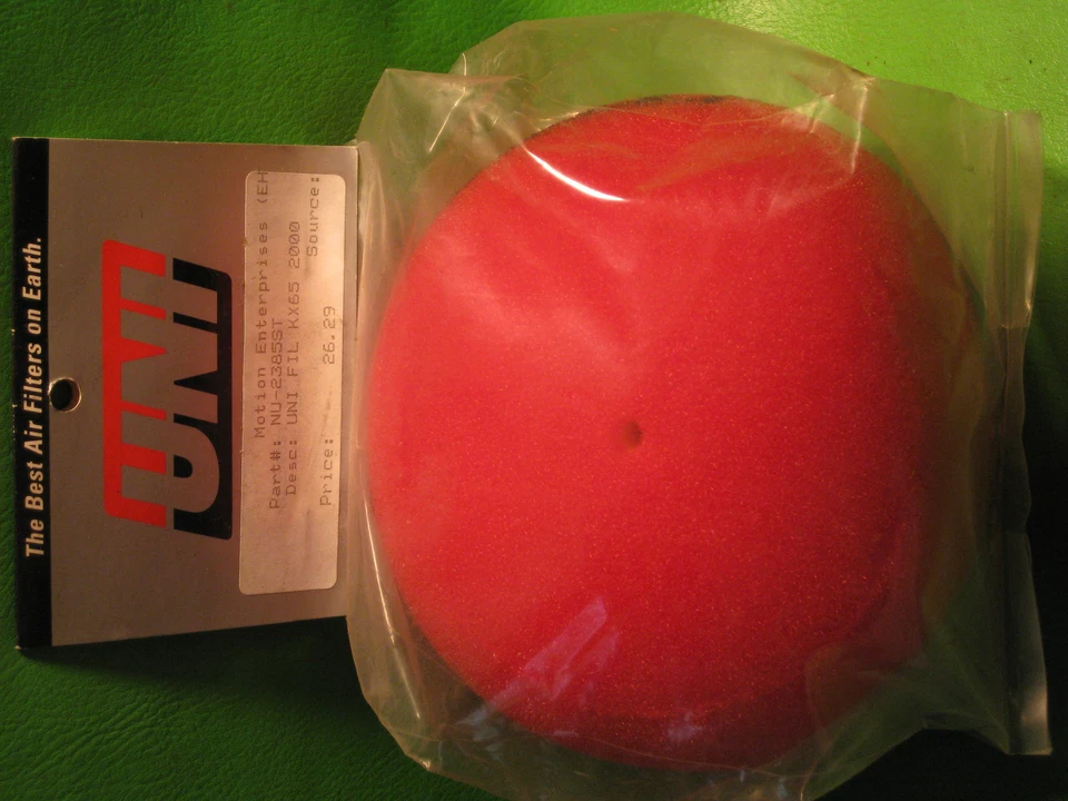 UNI FILTER KAWASAKI KX65 2000 UNI FOAM AIR FILTER - Image 1 of 1