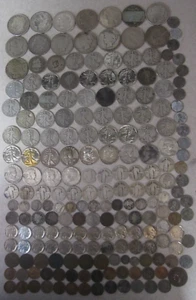 (Large Lot of 200) US Mint Silver and Other Type Coinage Silver Dollars to Cents - Picture 1 of 8