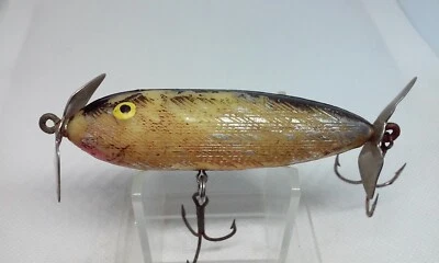 Señuelos Bill Norman de colección WOUNDED FLASH negro/plateado 3" señuelo de pesca Topwater Foto 1 de 4