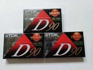 TDK D90 Kassetten Konvolut 3 Stück. NOS - Bild 1 von 4