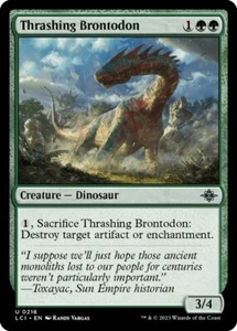 Thrashing Brontodon FOIL - NM - The Lost Caverns - Magic the Gathering - Picture 1 of 1