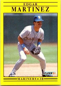 1991 Fleer Edgar Martinez #457 Seattle Mariners - Picture 1 of 2