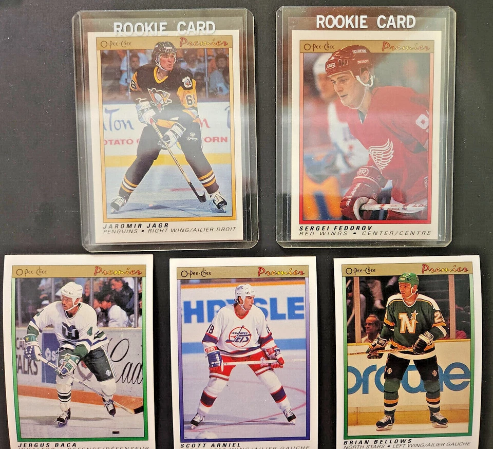 1990-91 O-Pee-Chee OPC Premier Hockey *You Pick*.  Jagr, Fedorov, Sundin, Joseph - Image 1 of 1