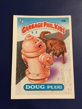 1985 Topps Garbage Pail Kids # 43b DOUG PLUG Original Series 2 NM-MINT PUZZLE $$