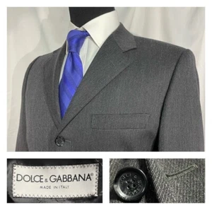 Chaqueta Dolce & Gabbana Gris Lana Sarga Italia 52L EE. UU. 41L - Imagen 1 de 20