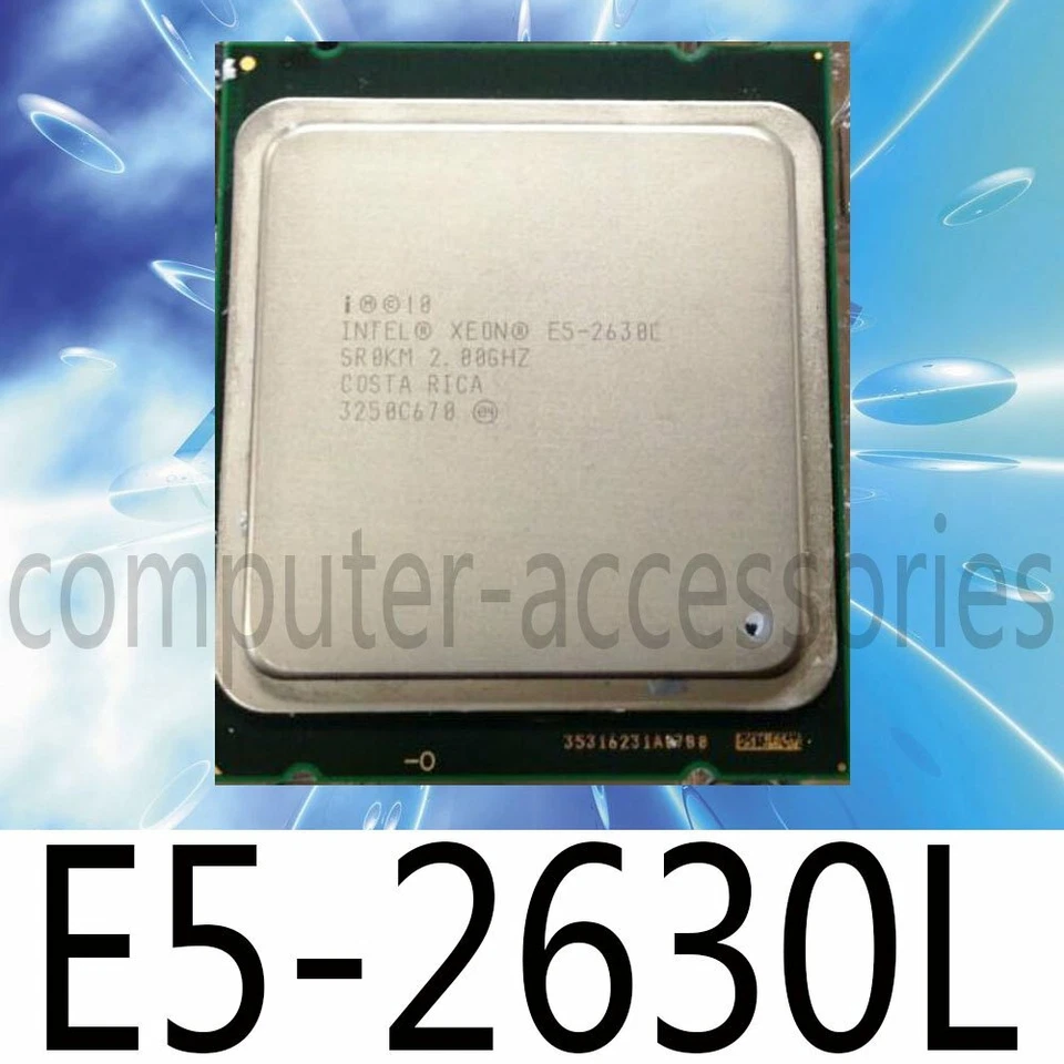 Intel Xeon E5-2630L 2.0 Ghz 6 Cores 15MB LGA2011 60W CPU Processor - Image 1 of 1