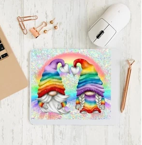 Rainbow Gnome Non Slip Mouse Mat / Mouse Pad Gonk - Picture 1 of 1