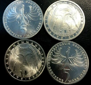 1978 🦅 Fed Republic Germany 5 Marks Silver coin ✨ KM 148 🔥 Balthasar Neumann - Picture 1 of 3