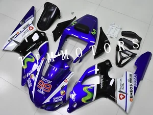 For YZF R1 1998-1999 Blue Black Movistar ABS Injection Mold Bodywork Fairing Kit - Bild 1 von 7