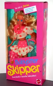 1990 Vintage Barbie Babysitter Skipper Doll #9433 New in Mint Box - Picture 1 of 10