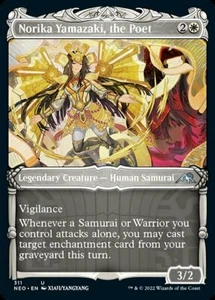 Norika Yamazaki, the Poet x4 4x Showcase Kamigawa: Neon Dynasty NM MTG - Picture 1 of 1