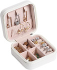 Étui à bijoux de voyage, petite boîte à bijoux bijoux portable organisateur de voyage affichage
