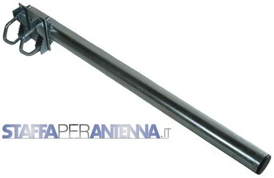 STAFFA prolunga dritta per ANTENNA o PARABOLA a palo o a muro 100cm - Immagine 1 di 2