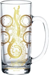 Capcom Monster Hunter Wilds Glass Stein with Title Logo Symbol Design 360cc - Picture 1 of 3