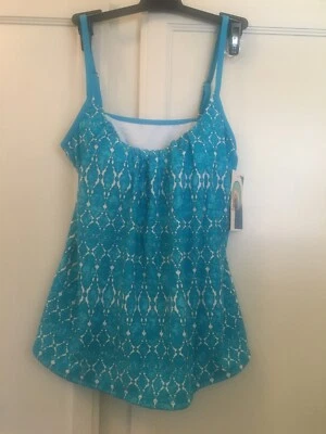 Traje de baño Ocean Avenue mujer turquesa tankini talla s Foto 1 de 4