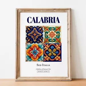 Calabria Tile Print | Italian Folk Decorative Wall Art - Picture 1 of 11