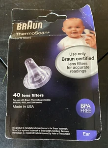 40 neue Braun Sondenabdeckungen Thermoscan Ohr Thermometer Ersatzlinse Filterkappe - Bild 1 von 2