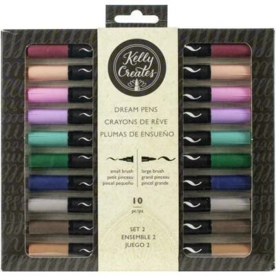 American Crafts Kelly Creates Dream Pens Set 2, 10Pc 348263 New - Image 1 of 3