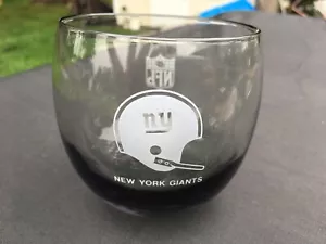 Vaso de beber vintage - NY Giants - grabado - bola alta - usado - Imagen 1 de 2