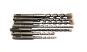 TMAX 5-7pz Set di punte per trapano a percussione rotative SDS-Plus 3/16" - 1/2", varie lunghezze - Foto 1 di 15