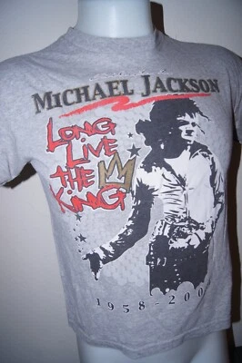 Camiseta MICHAEL JACKSON Long Live King Music Tribute 2008 Death YOUTH XL DE COLECCIÓN Y2K Foto 1 de 4