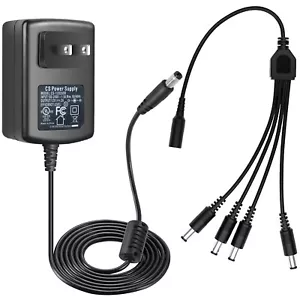 Night Owl OEM 1.6A 15 Volt Power Supply with 4 way splitter UL Powers 4 Cameras - Picture 1 of 4