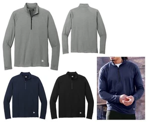 NEW ERA MOISTURE WICKING, 1/2 ZIP PERFORMANCE PULLOVER, LOCKER LOOP, XS-4XL - Picture 1 of 7