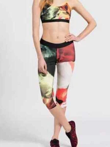 Reebok Womens 'Acid Fade' Speedwick Capri Crossfit Leggings - Picture 1 of 5