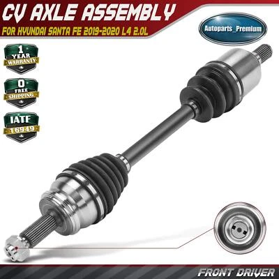 Front Left Driver Side CV Axle Assembly for Hyundai Santa Fe 2019-2020 L4 2.0L - Image 1 of 4
