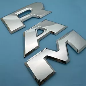 Juego de emblemas de puerta trasera para Ram 1500 2500 3500 2015-2020 letras insignias cromadas - Imagen 1 de 8
