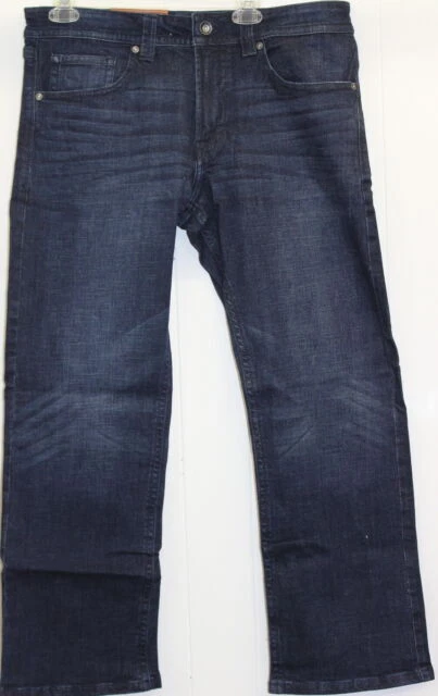 T K Axel Men's Slim Bootcut Stretch Jeans Dark Wash 32x32 Blue - Bondi