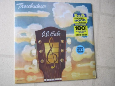 J.J. CALE "TROUBADOUR" NEW/SEALED LIMITED EDITION 180GM SUPER VINYL LP w/STICKER - Image 1 of 2