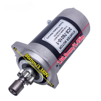 Starter Motor 3C8-76010 For Suzuki 15/20/25/30/40 HP Mercury Tohatsu Outboard - Image 1 of 2