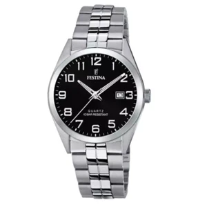 Orologio solo tempo uomo Festina Acciaio Classico nero F20437/4 - Foto 1 di 3