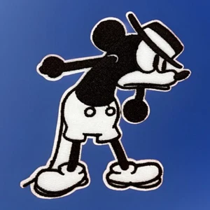 π₯ Disney Mickey Mouse Steamboat Willie Embroidered Iron On Patch FREE SHIP! - Picture 1 of 4